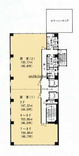 山之手ビル 平面1
