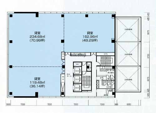 岐阜市全域のニッセイ岐阜ビル 平面1