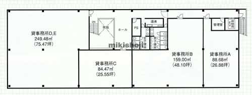 明大寺本町ビル 平面1