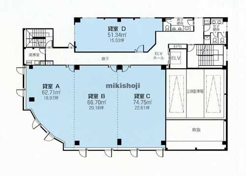 浜松市全域の浜松青色会館 平面1