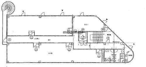名鉄東岡崎駅南館 平面1