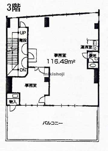 中川区全域の名南西日置ビル・別棟 平面1