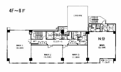 千種ファーストビルＮ 平面1