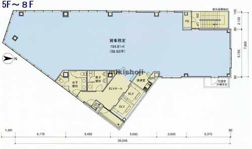 名駅・那古野のアストラーレ名駅 平面1