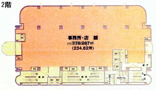 岐阜市全域の國六ビル 平面1