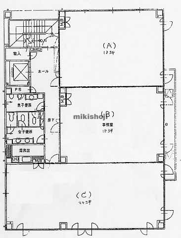 静岡市全域の石田街道ビル 平面1