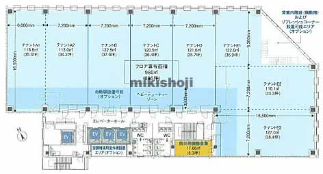静岡市全域の日本生命静岡ビル 平面1