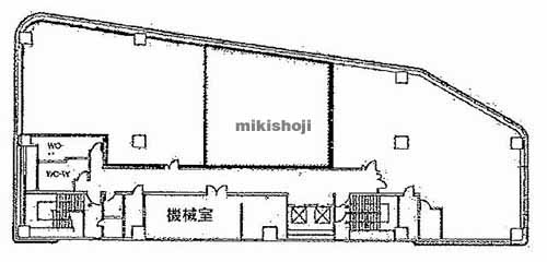 阿倍野ベルタ事務所棟 平面1