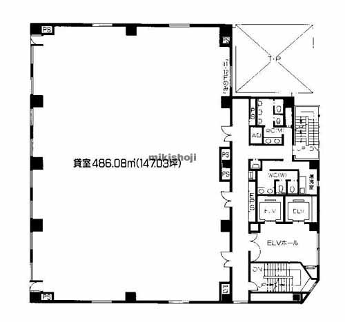 NTPR堺筋本町ビル 平面1