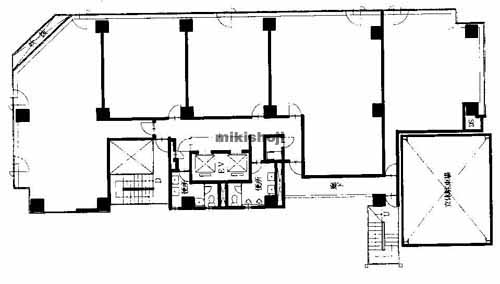ＡＸＩＳ　ＳＯＵＴＨ四ツ橋ビル 平面1