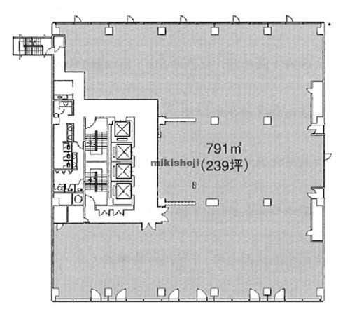 オーク心斎橋ビル 平面1