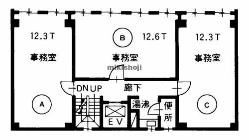 ユリスト西天満ビル 平面1