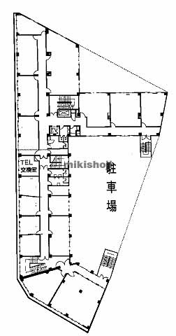 天王寺区他の岡田ビル 平面1