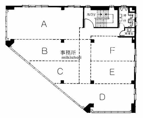 浪速区他の山口ビル 平面1