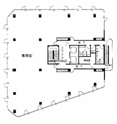 大阪安藤ハザマビル 平面1