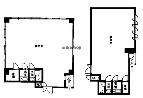 北久宝寺町～博労町の博労町エステートビル 平面1