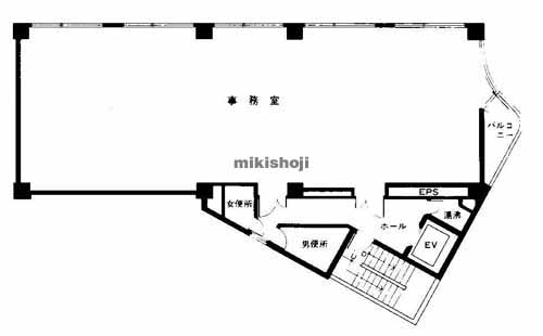 福島の楠本第８ビル 平面1