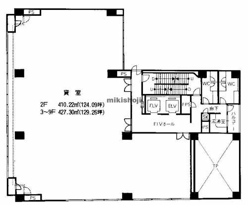 フェニックス内本町ビル 平面1