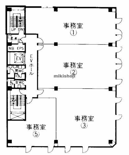 ノース四ツ橋ビル 平面1