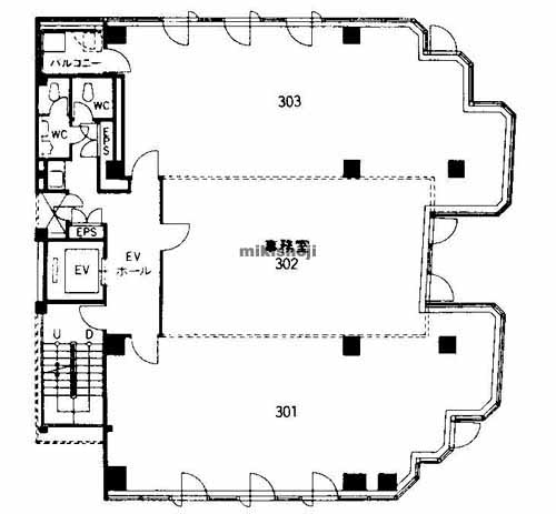 四ッ橋大川ビル 平面1