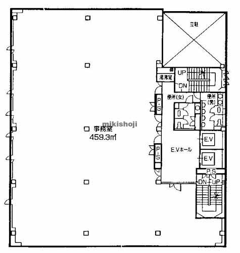 千歳第２ビル（日刊工業新聞社大阪支社ビル） 平面1