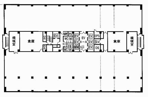 豊中市の阪急千里中央ビル 平面1