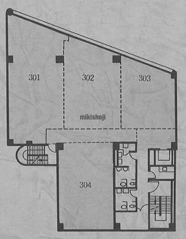 八尾市の嶋野ビル 平面1