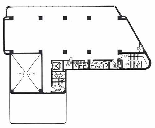 枚方市の朝日生命枚方ビル 平面1