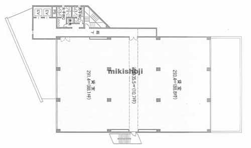 岸和田市の住友生命岸和田ビル 平面1