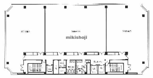 箕面市のニューエリモビル 平面1
