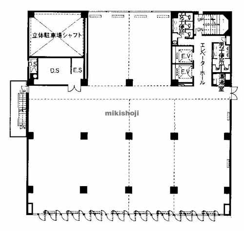 岡山市の日本生命岡山第二ビル 平面1