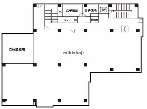 倉敷市の倉敷ビジネススクエア 平面1