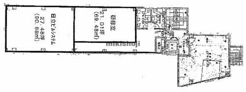 伏見区の太陽生命京都南ビル 平面1