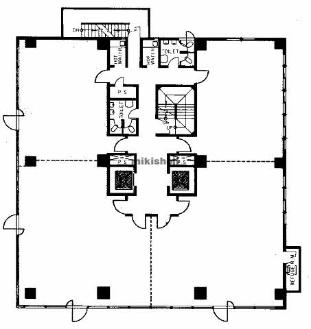 八幡通・磯辺通・浜辺通のインターナショナルトレードセンタービル 平面1