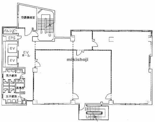 福井市の北陸中央ビル 平面1