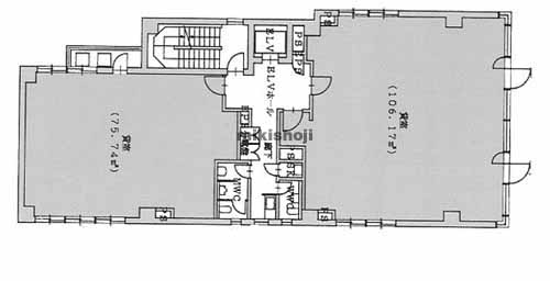 草津市のネオフィス草津 平面1