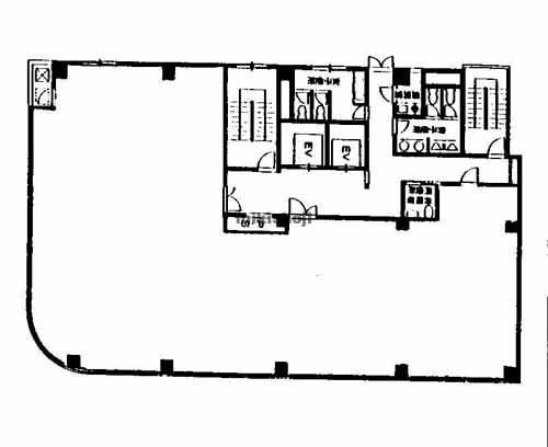 リプロ南船場財法ビルⅧ 平面1