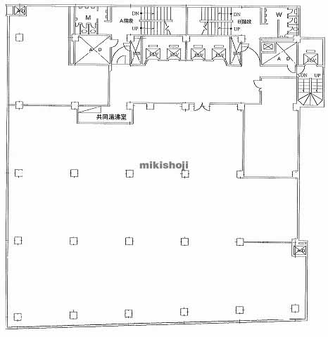 岡山市の第一セントラルビル２号館 平面1