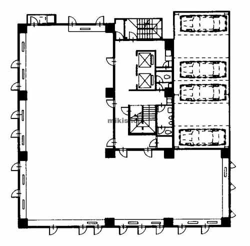 ＪＲ岡山駅第２ＮＫビル 平面1