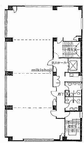 近江八幡市のジブラルタ生命近江八幡ビル 平面1