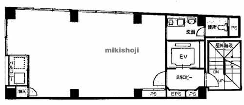 三宮町・明石町・江戸町・京橋・海岸通のショウワビル 平面1