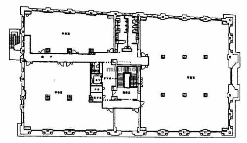 元町通・栄町通・海岸通の神戸メリケンビル 平面1
