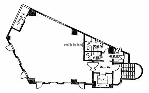 中央区他のゴールデンサンビル 平面1