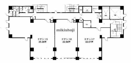 阿倍野区他の帝塚山クレバービル２ 平面1