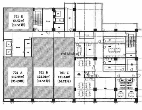 フェスタ立花北館 平面1