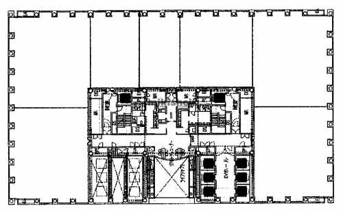 梅田・堂島・中之島の中之島セントラルタワー 平面1