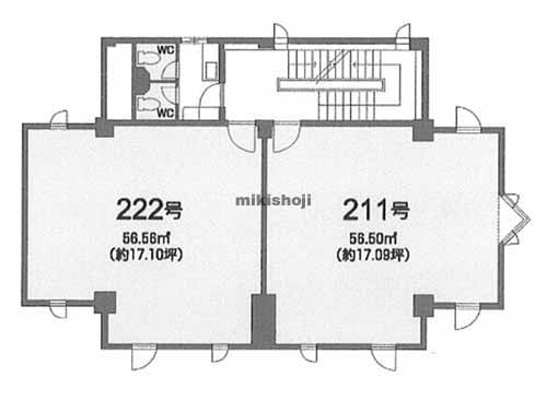 岸和田市の新川第７ビル 平面1