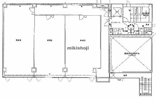 草津市のＯＨビル草津 平面1
