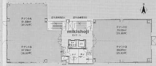 ＯＧＷ岡山下石井ビル 平面1