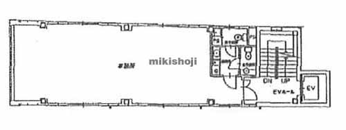 天王寺区他のレ・フラッグスビル 平面1